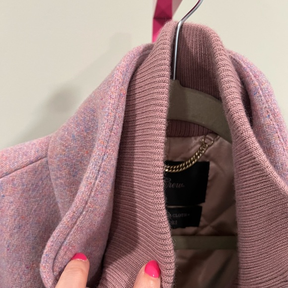 J. Crew Lodge Wool Coat Heather Cotton Candy Size 14 perfect for L - Picture 9 of 12